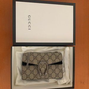 Gucci Dionysus Super Mini Canvas Monogram Bag